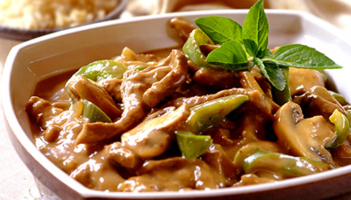Hovädzie filé Stroganov